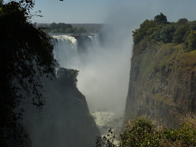 Victoria Falls shot from the Livingston Statue