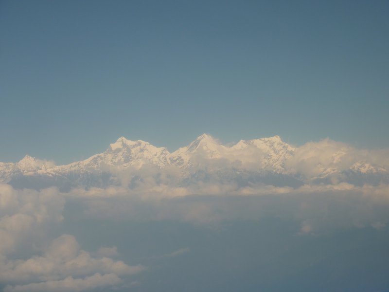Himalayas from plane