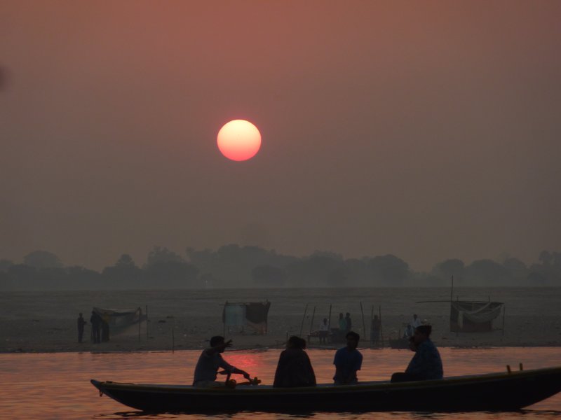 Dawn across the Ganges at Varanassi