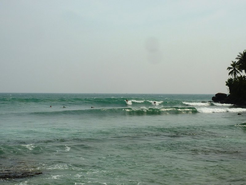 Surfing at the North End of Marissa Beach