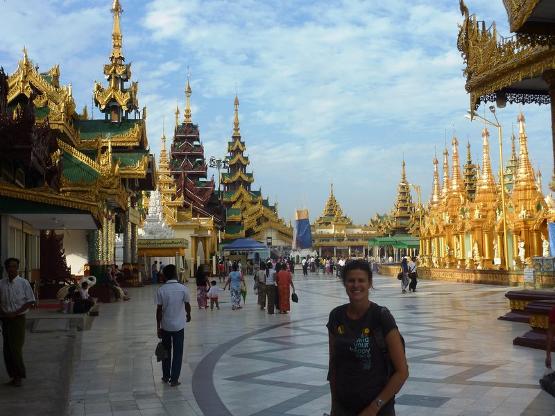 Kate at the Majestic Shwedagon Paya