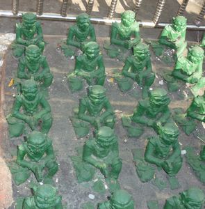 More little green devils at the top of Mandalay Hill