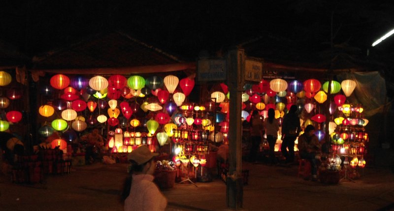 One of many lantern stalls