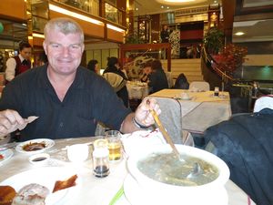 Mark with his gallon of duck soup