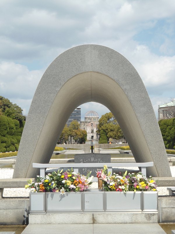 Atomic Dome shot through the Memorial