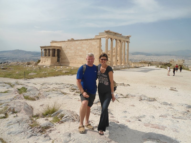 Us in front of the Erechtheion