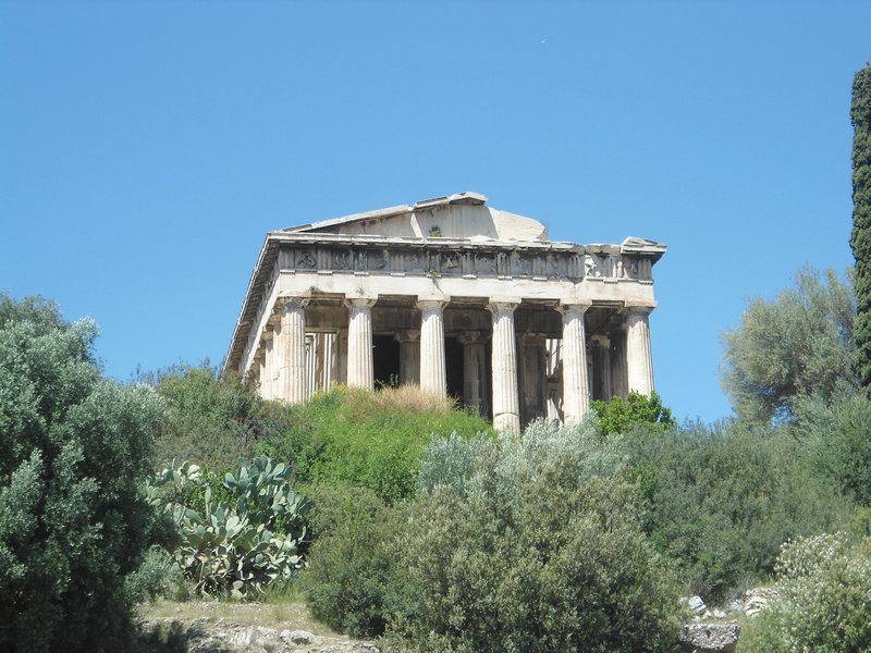 The temple at Ancient Agora