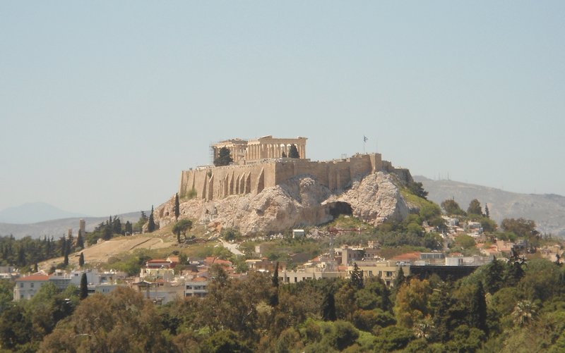 The Acropolis from the top of the Panathenaic Stadium