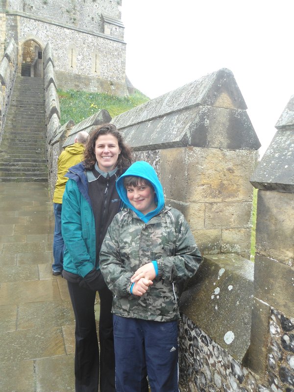 Me & my nephew Fred on the battlements