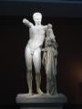 Full size marble of Hermes of Praxitelles holding Dionysos