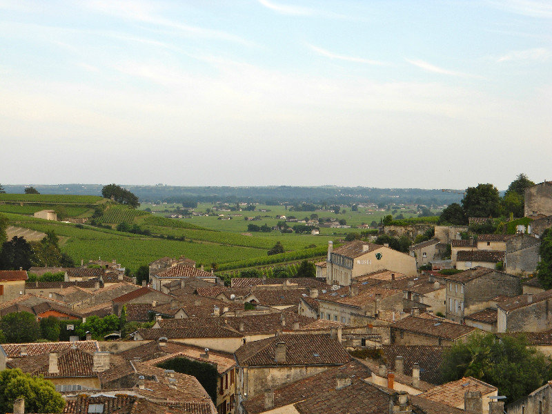 Saint-Émilion and surrounding countryside
