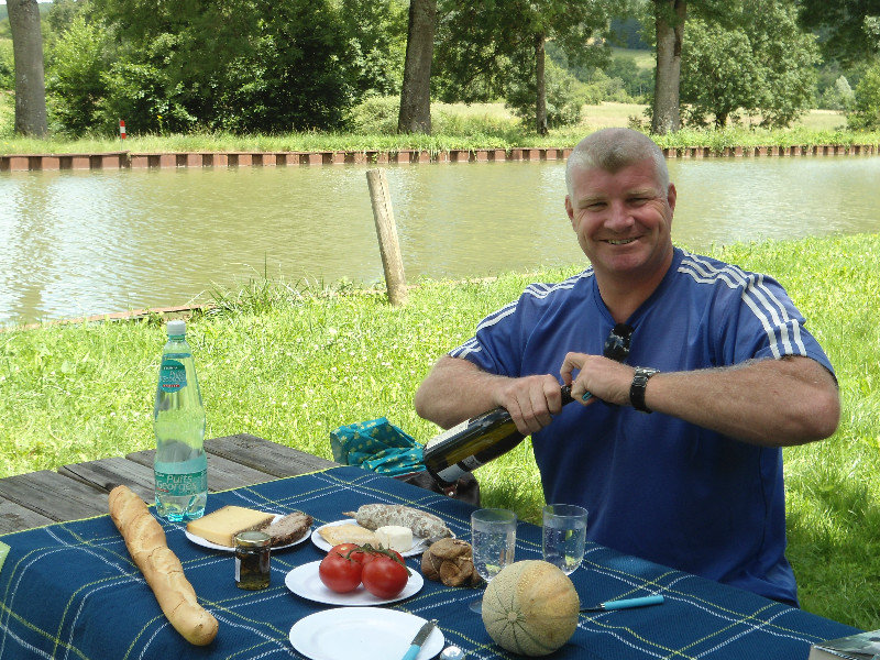 Picnic by the Burgundy Canal