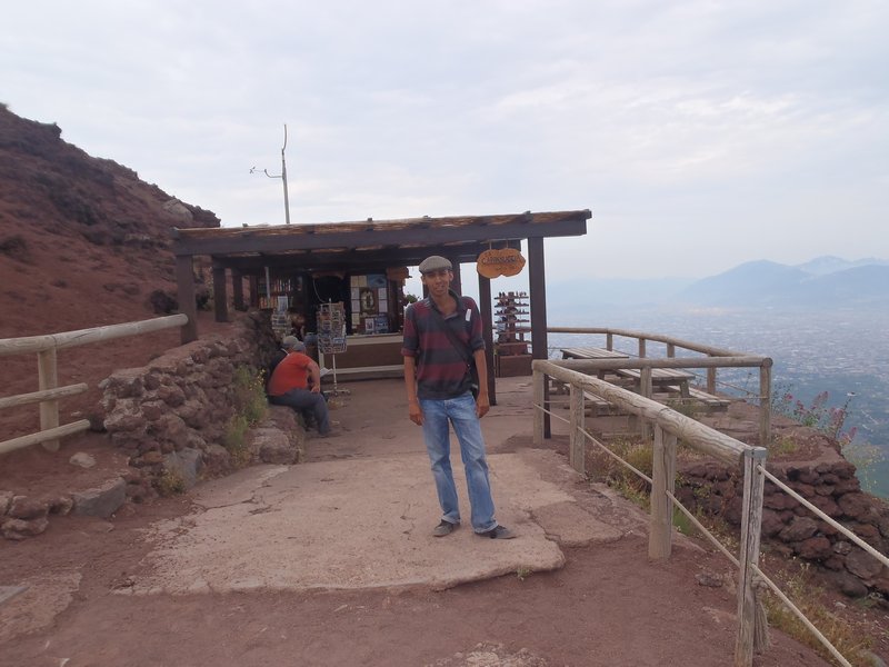 On top of Mt Vesuvius