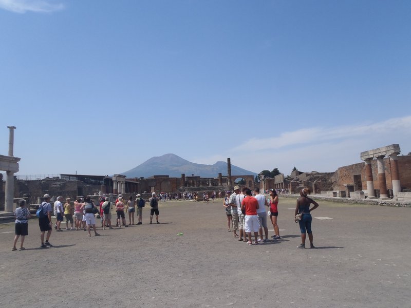 Mount Vesuvius at distance
