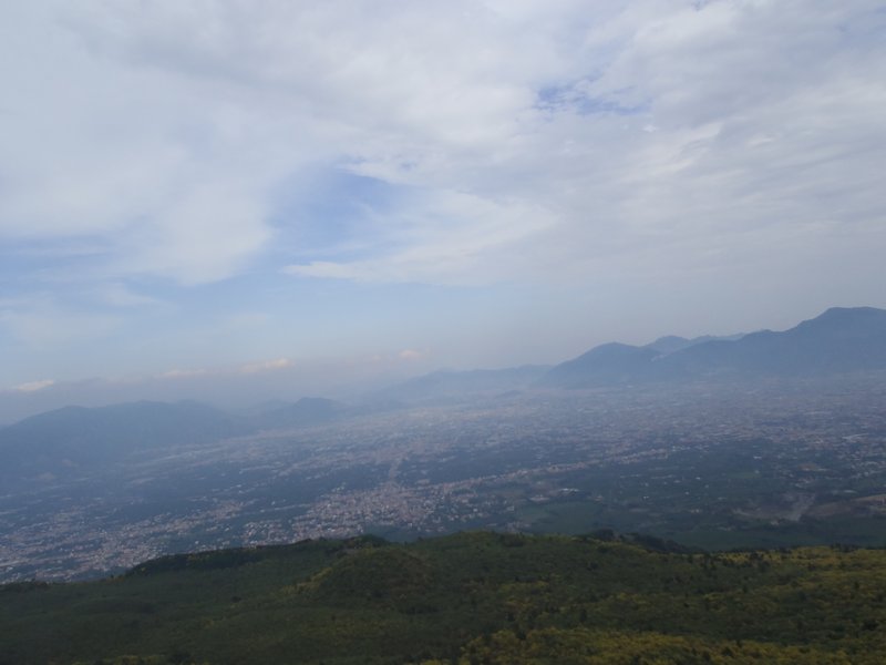 view from Mt Vesuvius-