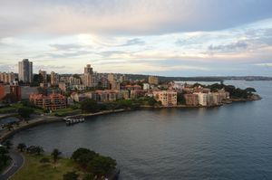 View from Harbour Bridge, North Sydney