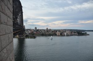 View from Harbour Bridge, North Sydney
