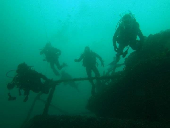 Advanced Open water course, wreck diving at HMAS Adelaide