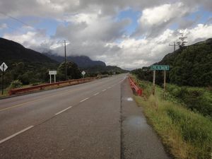 Camino entre Puerto Chacabuco y Aysén