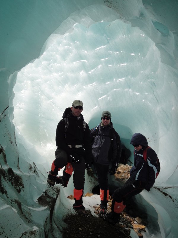 En la caverna de hielo