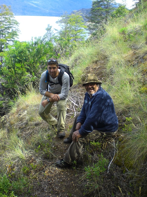 Con Francisco Melinao