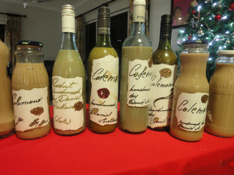 Home made Chilean X-Mas drink