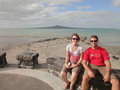 Mission Bay, Rangitoto in the background