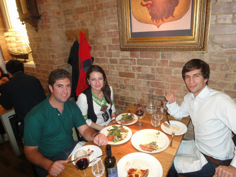 Dinner with Anastasia and Denis