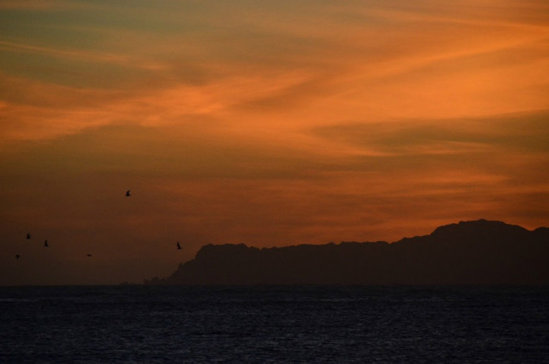 Sunset over Chañaral island