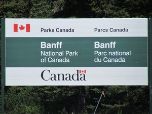 Entering Banff