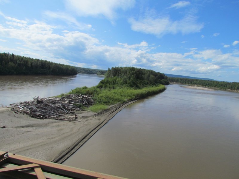 A View Of The Nelson River From The Bridge