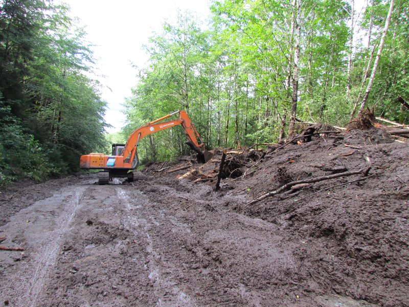 Cleaning Up A Mud Slide