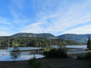 A View From Camp Site At Lake Cowichan