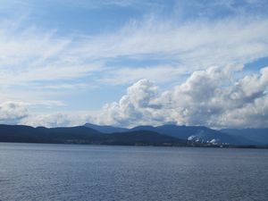 View From The Ferry Back To Vancouver Island