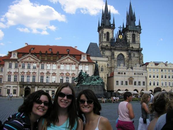 old town square (pic from two days ago i think...all the days are running together!)