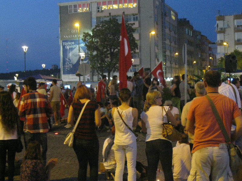 A peaceful protest in support of Ataturks ideals