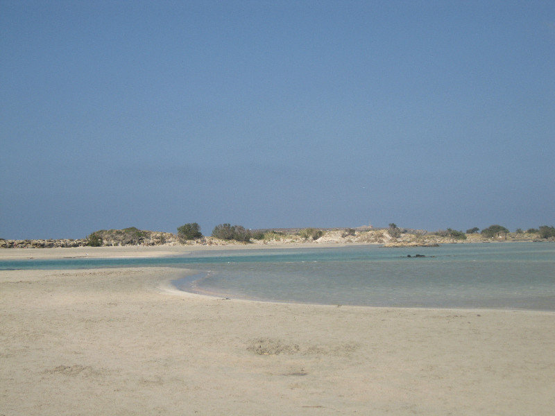 The sand bar to Elifonisi