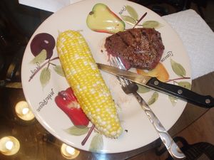 Steak and Corn