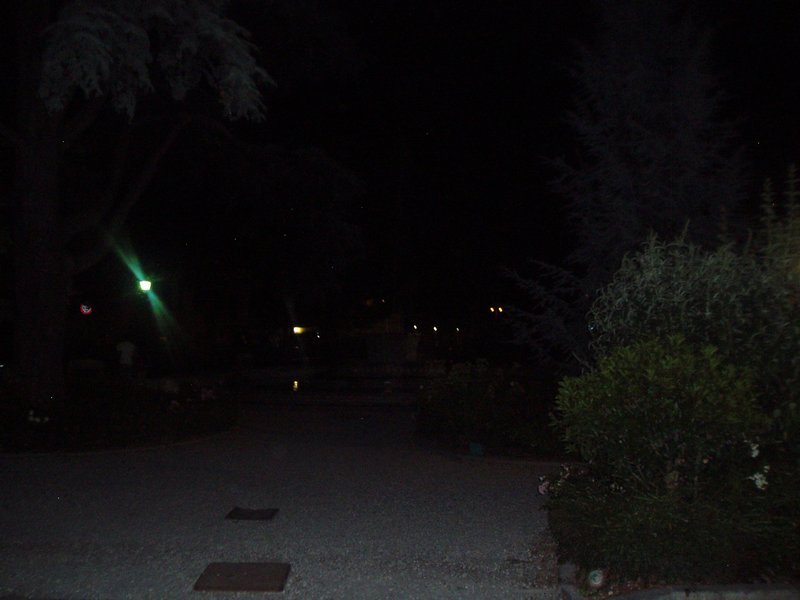 Rovigo fountain at dark