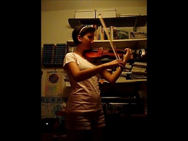 Antonella on the violin