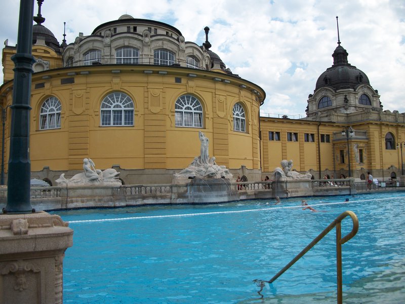 Szechenyi baths lap pool