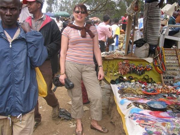 Jan Shopping at the Masai Market