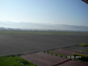 The view from the airport
