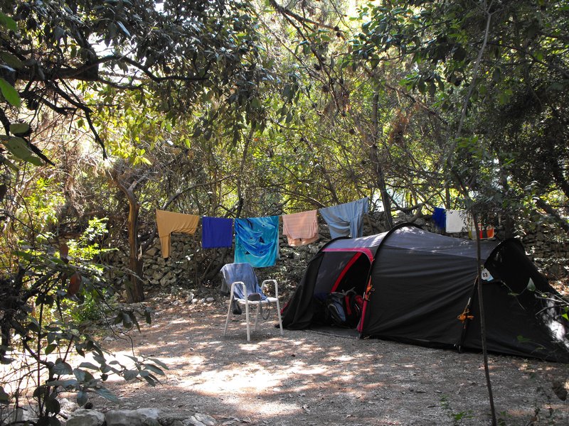 Home sweet home - our secluded but mosquito infested camp ground!