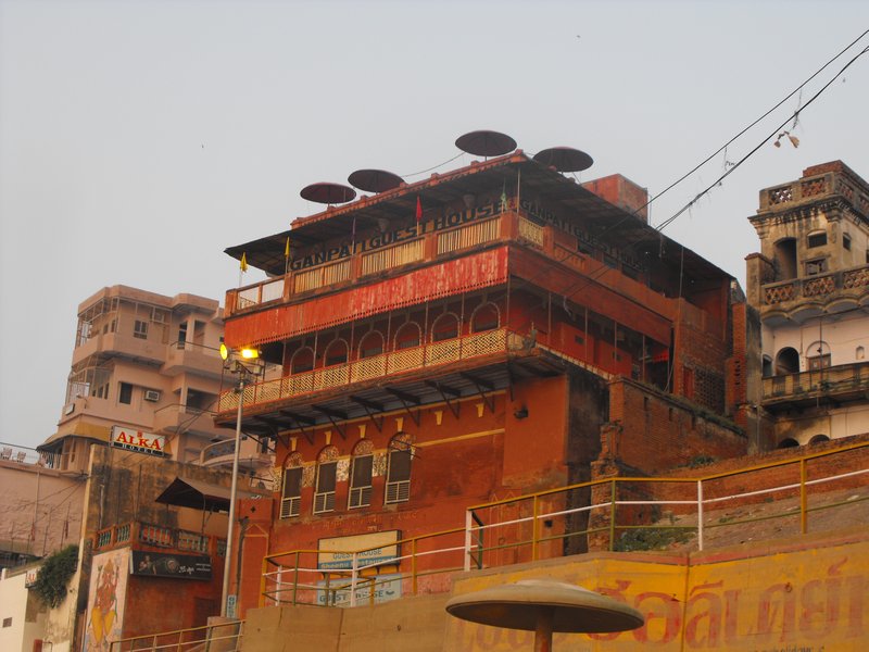 Ganpati Guest House from the Ganges