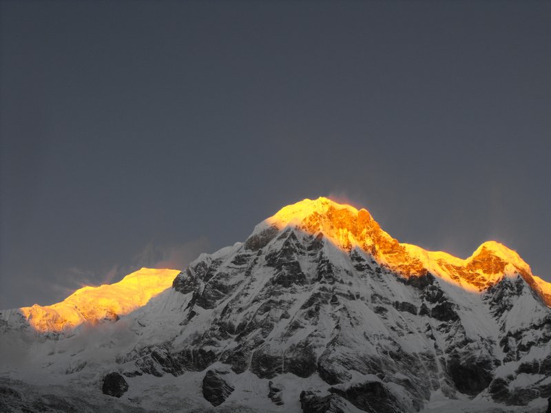 Sun Glow on Annapurna