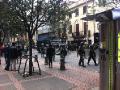 Policia and armored vehicles 