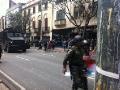 Policia and armored vehicles