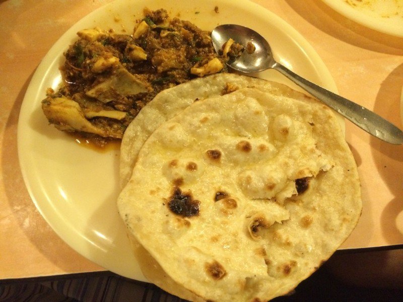 Mutton with butter Roti