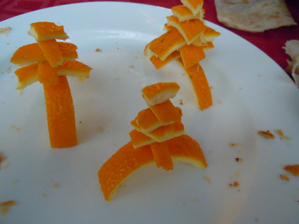 Emma's 'Leaning Tower of Oranges'